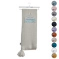 thumbnail image 4 of Margo Sand Acrylic 50x60 Inches Wool-like 4 Corner Tassel Knit Throw Blanket, 4 of 9