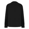 thumbnail image 4 of GZWYHT Gauze Long Sleeve Shirts For Women Spring Button Down Shirts Women Light Thin Summer Cotton Long Sleeve Women T Shirts Black L, 4 of 7
