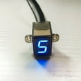 thumbnail image 6 of Universal LED Blue Motorcycle Gear Indicator 0-6 Speed Shift Clutch Lever Gauge, 6 of 10