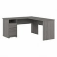 thumbnail image 1 of Cabot 60W L Shaped Computer Desk with Drawers in Modern Gray - Engineered Wood, 1 of 6