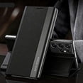 thumbnail image 1 of For Samsung Galaxy S23 Ultra 5G Side Electroplated Adsorption Leather Phone Case, 1 of 5