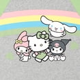 thumbnail image 4 of Hello Kitty Rainbow Baseball Jersey Ribbed T-Shirt and Mesh Mini Skirt Outfit Set Toddler to Big Kid, 4 of 5