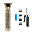 thumbnail image 1 of Afeitadora eléctrica antideslizante Viaje portátil de 5W Trimmer Máquina de afeitar de acero inoxidable Barba cortador de pelo CLIPPER CON LIMITE Cepillos para el cabello Base de carga de oro Scienceny CE001715-04B, 1 of 7