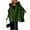 Army Green, variant on Women's Fashion Casual Button Long Sleeve Round Neck Plush Jacket, Soft and Warm, Comfortable Fit, Ideal for Fall and Winter, Everyday Layering Piece,Black S