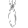 thumbnail image 4 of Pompeii Six Prong Solitaire Engagement Ring Setting 14K White Gold (,), 4 of 5