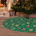 thumbnail image 6 of Sikiie Milk Tea3 30-48 inches {designName} Print Christmas Tree Skirt Snowman Xmas Tree Skirt with Edge Christmas Decorations for Holiday Party48", 6 of 7