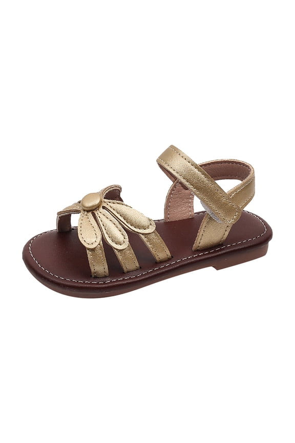 Girls Sandals Little Girl Summer Dress Shoes Lightweight Open Toe Beach HolidayGold,9