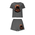 thumbnail image 2 of Censtreet Women's Pajama Sets Halloween Short Sleeve Pjs 2 Piece Top and Shorts Sleepwear Comfy Soft Lounge Sets S-XL, 2 of 7