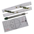 thumbnail image 2 of arctrm 3 Pieces Basic Navigation Set Marine Parallel Ruler Accessories High Performance 60cm, 2 of 10