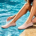 thumbnail image 5 of Barefoot Shoes Waterproof Socks Beach Shoes Women's Slip-On Sandals Lightweight Breathable Non-Slip Quick-Drying Comfortable Flat Summer Athletic Slippers for Women Seaside Vacation,Pink 42(US-8.5), 5 of 6