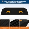 thumbnail image 6 of 4" Rise Rubber Threshold Ramp for Doorway, Portable Wheelchair Ramp with Non-Slip Textured Surface, Doorway Driveway Rubber Curb Ramps for Home Entry, 33069 LBS Capacity, 6 of 6