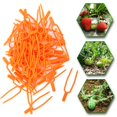 thumbnail image 3 of Washranp 100Pcs Plastic Plant Fixing Clips,Anti-winding Sharp Tip 2Forks Flower Strawberry Stolon Clamp Planting Tool, 3 of 6