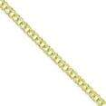 thumbnail image 3 of 10K Yellow Gold Double Link Style Charm Adult Womens Bracelet 8", 3 of 3