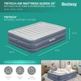 thumbnail image 2 of Open Box Bestway Tritech AirBed w/Built-in Pump & Antimicrobial Coating, Queen, 2 of 9