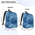 thumbnail image 2 of Disketp Vintage Floral Canvas Backpack Lightweight Travel Daypack Student Rucksack Laptop Backpack-Small, 2 of 5