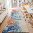 thumbnail image 3 of Hallway Runner Rug 2'x6', Blue Red Seahorse Coastal Kitchen Runner Rugs Non-Slip Carpet Mats, Farmhouse Beach Coral Nautical Bedside Rugs Runners Washable Floor Carpet for Bathroom Laundry Room, 3 of 8