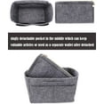thumbnail image 2 of CAILDANL Felt Purse Bag Organizer Insert with zipper Bag Tote Shaper Fit Speedy Neverful PM MM, 2 of 6