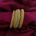 thumbnail image 2 of Efulgenz Rhinestone Bridal Bangle Jewelry Indian Bangle Set Crystal Bracelet Bangle Set Wedding Party Fashion Statement Jewelry for Women (4 Pcs) Size 2.6, 2 of 8