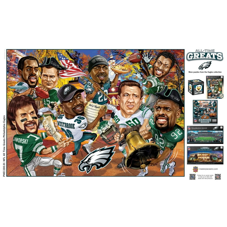 MasterPieces 500 Piece Puzzle - NFL Philadelphia Eagles All-Time