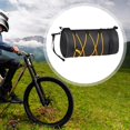 thumbnail image 1 of Quzzie Bike Handlebar Bag Waterproof Roll Storage Bicycle Front Bag with Nylon Shoulder Strap Sturdy Elastic Cord Lightweight Suitable for Exercise Mountain Cycling Orange, 1 of 8