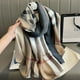thumbnail image 2 of Bufanda de seda de marca de lujo para mujer, chales grandes, Hijab de diseño estampado, Foulard suave, Hijab femenino, protector solar, toalla de playa al aire libre Fivean unisex, 2 of 2