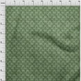 thumbnail image 4 of oneOone Silk Tabby Green Fabric Asian Dabu Print Craft Projects Decor Fabric Printed By The Yard 42 Inch Wide, 4 of 4