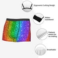 thumbnail image 6 of Disketp Glitter Rainbow Men'S Boxer Briefs,Soft And Breathable Cotton Underwear With Comfortflex Waistband, 6 of 8