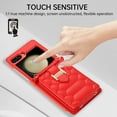 thumbnail image 3 of ELEHOLD for Samsung Galaxy Z Flip 5 Case, Z Flip5 Crossbody Wallet Case with Card Holder Soft PU Leather Shockproof Protective Cover with Strap for Samsung Galaxy Z Flip 5 for Girls Women,Red, 3 of 11