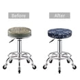 thumbnail image 5 of Xecao's Dragon Print Stool Covers offer stylish, washable protection for PU round bar stools, perfect for home or commercial use., 5 of 7