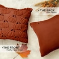 thumbnail image 5 of Sanmadrola Fall Pillow Covers Halloween Decoration Pumpkin Decorative Pillow Cases Couch Cushion Case for Chair Sofa Bedroom Living Room Home Decor 18''x 18'' 2 Pack Rust, 5 of 7