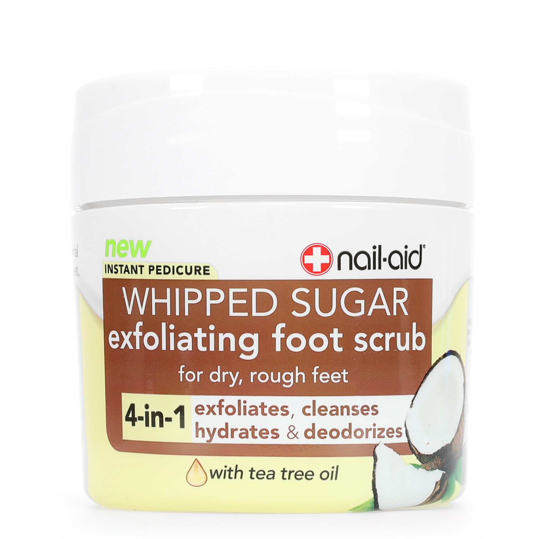 NailAid Exfoliating Foot Scrub Whipped Sugar, 6.7 OZ