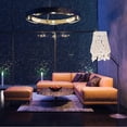 thumbnail image 1 of COMPUKAS Natural Texture Table Lampshades Iron Wire Frame Beige 1Set for Living Rooms, 1 of 6