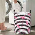 thumbnail image 4 of Picia Flamingos Large Laundry Basket, Waterproof, Freestanding Laundry Hamper, Collapsible Tall Clothes Hamper with Extended Handles-Medium, 4 of 8