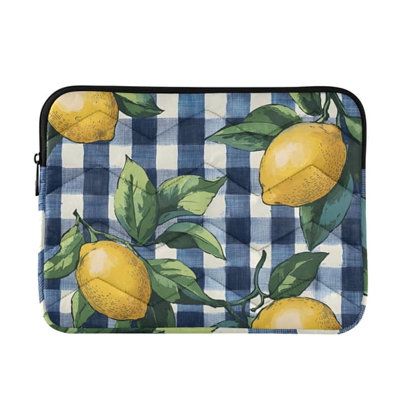FORMRS 13-13.3 inch Laptop Sleeve Case Soft Carrying Quilted Computer Bag Cover, Cartoon Beige Lemon
