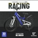 thumbnail image 2 of Rocatomic | Bicicleta Racing | Rodada 22 | Cuadro 12” | Doble Suspensión | Bicicleta De Montaña (Azul), 2 of 2