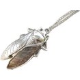 thumbnail image 1 of Collar de cigarra, collar colgante de cigarra, collar de insectos de plata antiguo, joyería de cigarra, joyería de insectos, 1 of 5