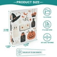 thumbnail image 3 of FORMRS 3 Ring Binder with Pockets 1.5" D-Rings Clip Board 200 Sheets Capacity, Cartoon Halloween Ghosts, 3 of 8
