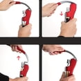 thumbnail image 6 of FORICOM Wine Bottle Opener | Manual Handheld Corkscrew with Ergonomic Lever Pump, Standing Vertical Design, Soft Bottleneck Grip, Nonstick Screw & Easy No-Twist Cork Removal | Red Stainless, 6 of 6