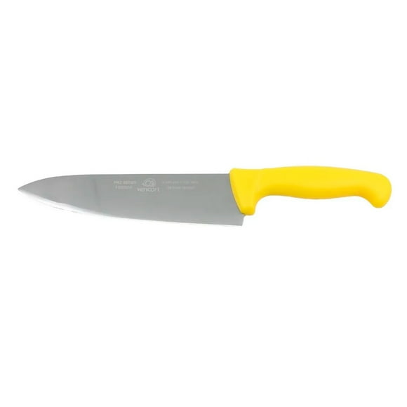 Cuchillo Para Chef Profesional De 8 Pulgadas Acero Inoxidable Color Amarillo Vencort