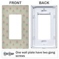 thumbnail image 3 of Yayeee Rocker Switch Wall Plate 1-Gang 4.6"x2.9" Home Decorative Outlet Cover, Green Wildflowers Pattern, 3 of 6