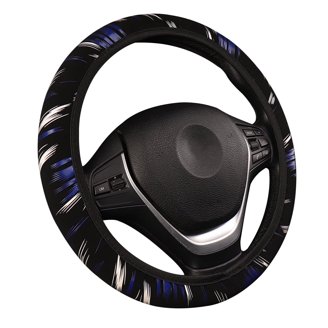 Leather Car Steering Wheel Cover, Non-Slip Car Wheel Cover Protector