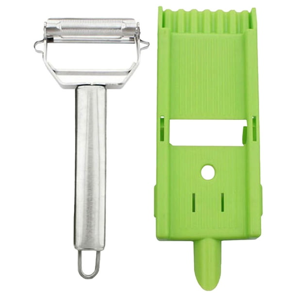 Rallador Dos en Pelar Cortador Verduras Rallador Multifuncional para El (en Bolsa) Acero Inoxidable