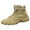 Khaki, variant on PEASKJP Men's Waterproof Boots Outdoor Waterproof Non-Slip Ankle High Trekking Walking Booties, Khaki 45