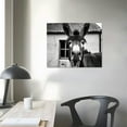 thumbnail image 3 of Nawypu Black and White Wall Art Animal Wall Decor Horse Donkey Sheep Cow Canvas Pictures Prints Funny Decor Posters for Mens Bedroom Farmhouse Decoration Stretched Framed Ready to Hang 20x16 inch, 3 of 4