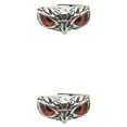 thumbnail image 4 of Maytalsory Retro Owl Eye Ring Electroplated With Luster Eye Owl Ring Alloy Exquisite Craft Adjustable Size Official Orange 2Set, 4 of 6