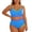Sky Blue, variant on Lume Wear Women Plus Size High Waisted Bikini Ribbed Two Piece Swimsuit Tummy Control Bathing Suit V-neck 2026 Swimwear XXXXL&Hot Pink#02