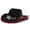 Black, variant on Classic Ethnic Western Cowboy Fedora Hat Wide Brim Jazz Cap For Cow Boy Hat