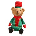 thumbnail image 4 of Decoración navideña de oso sentado, figurita de oso de peluche para ventana. Estilo A, 4 of 9