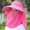 Hot Pink, variant on Women's Sun Protection Hat Women's Summer Cycling Face Shield, Uv Mask Large Sun Protection Hat Tea Picking Hat(Purple,Free Size)