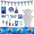 thumbnail image 2 of 145 Pcs Spider Man Anime Cartoon Birthday Party Supplies, Disposable Tableware & Decor, 2 of 4